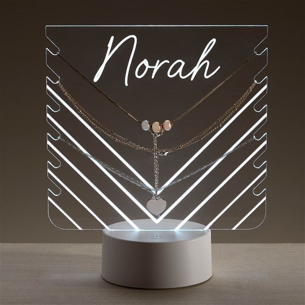 Necklace Personalized Acrylic LED Jewelry Holder - 47940