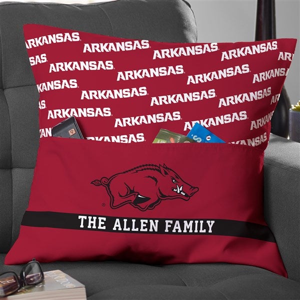 NCAA Arkansas Razorbacks Personalized Pocket Pillow - 48039