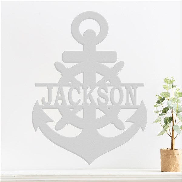 Personalized Anchor Steel Sign - 48040D