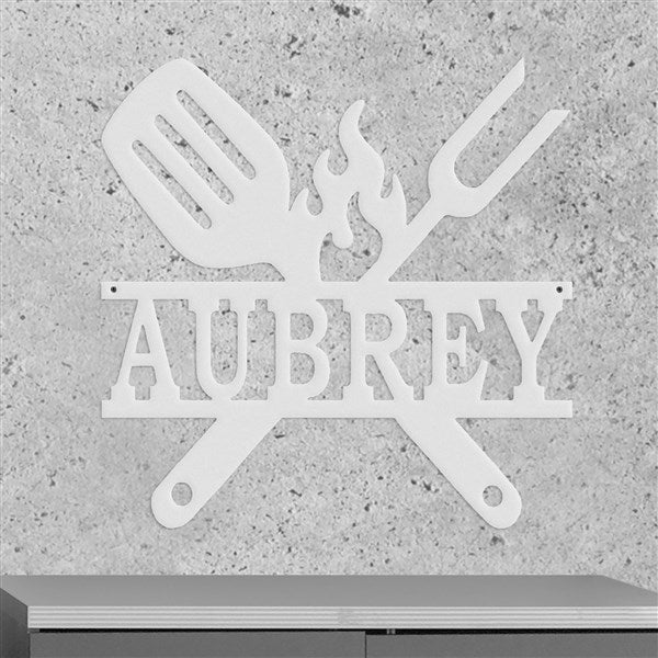 Personalized Grill Master Steel Sign - 48045D