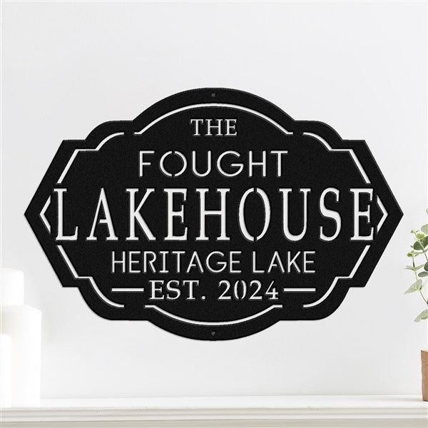 Personalized Lake House Steel Sign - 48046D
