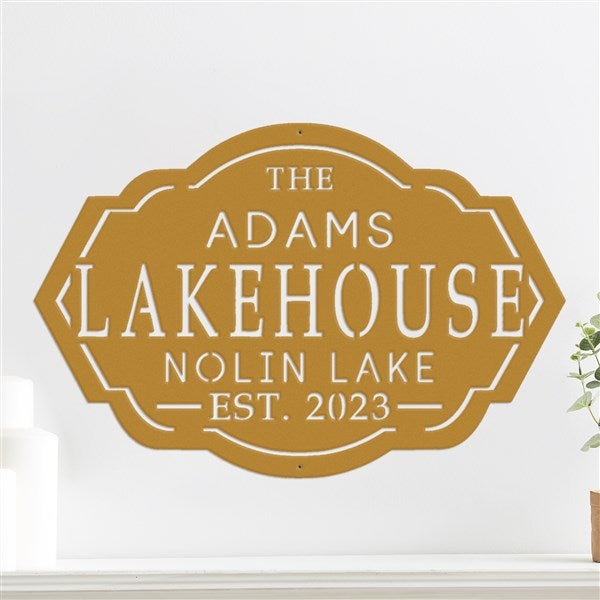 Personalized Lake House Steel Sign - 48046D