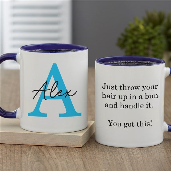 Simple Signature Personalized Coffee Mug - 48074