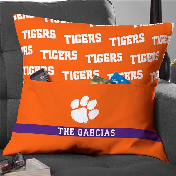 NCAA Clemson Tigers Personalized Pocket Pillow - 48236