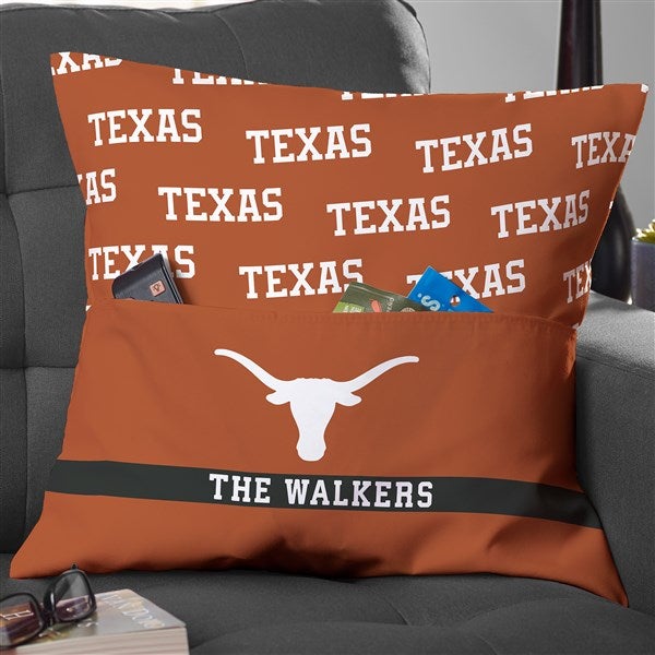 NCAA Texas Longhorns Personalized Pocket Pillow - 48262