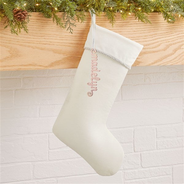 Personalized Acrylic Name Christmas Stocking Tag - 48330