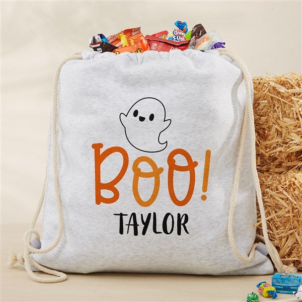 Boo! Personalized Halloween Drawstring Bag - 48625