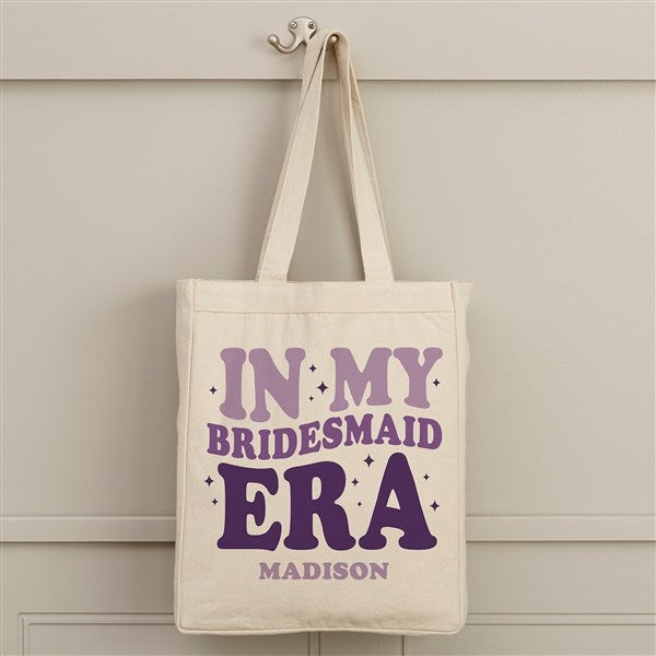 In My Bridal Party Era Personalized Canvas Tote Bags - 48658