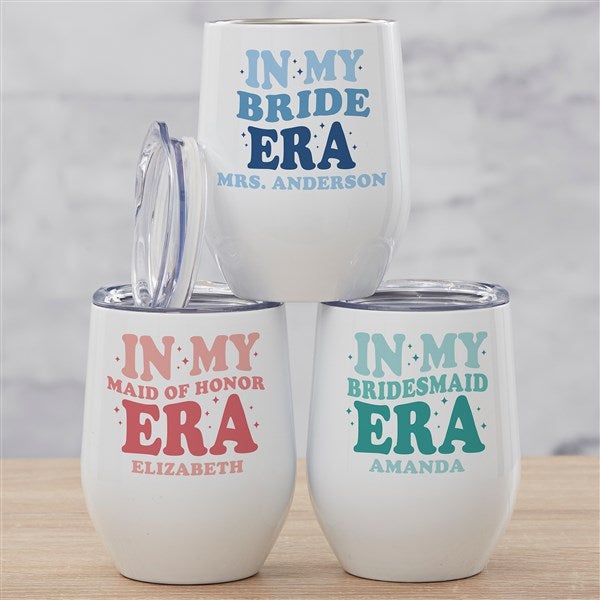 In My Bridal Party Era Personalized Insulated Wine Tumbler - 48660