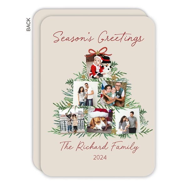 Holiday Moments Personalized Flat Christmas Card - 48670