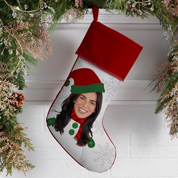 Christmas Character Personalized Photo Christmas Stockings - 48704