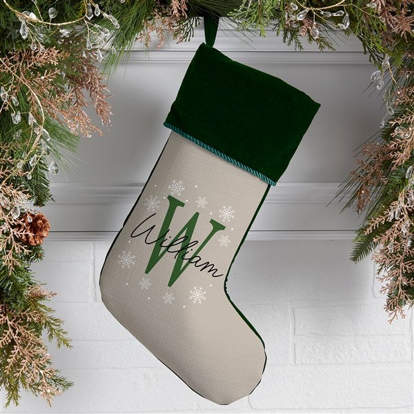 Initially Christmas Personalized Christmas Stockings - 48706