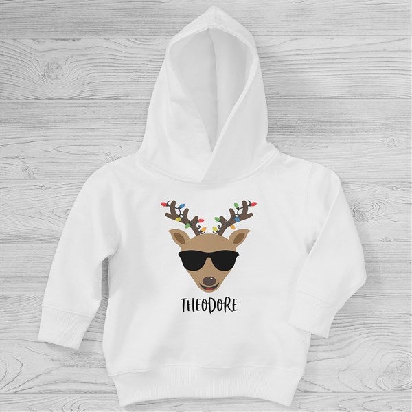 Build Your Own Reindeer Personalized Christmas Toddler Hooded Sweatshirt