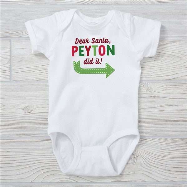 They Did It Personalized Christmas Baby Clothing - 48836