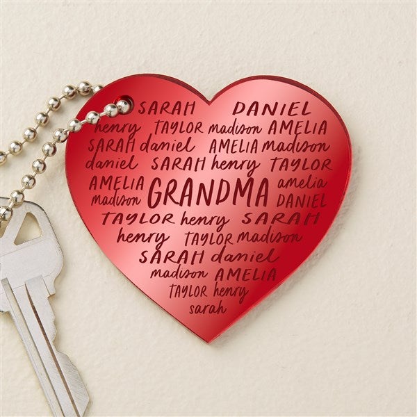 Grateful Heart Personalized Acrylic Keychain  - 48849