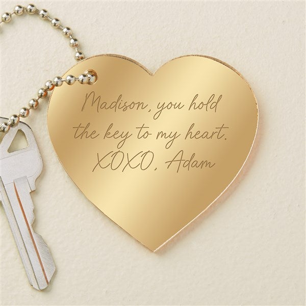 Write Your Own Personalized Heart Keychain  - 48850