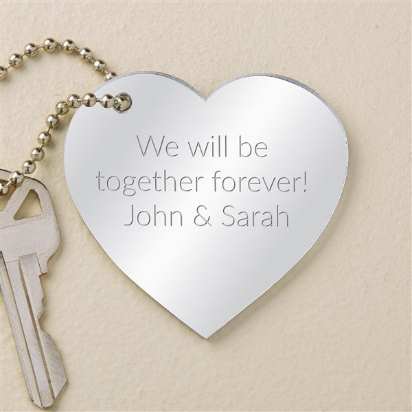 We&#39;re Engaged Personalized Heart Shape Acrylic Keychain - 48852