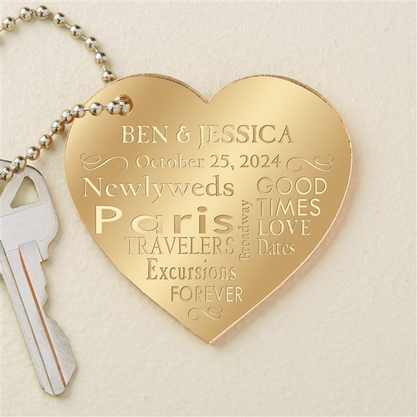 Our Life Together Personalized Heart Shape Acrylic Keychain - 48855