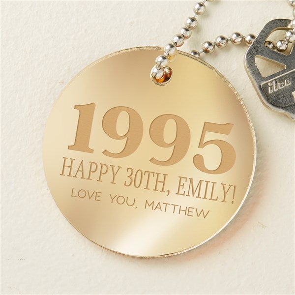 Birthday Year Personalized Acrylic Keychain - 48857