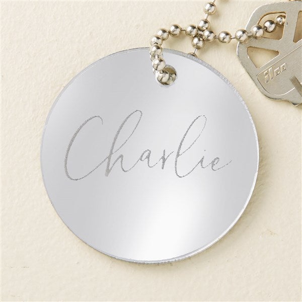 Trendy Script Personalized Acrylic Keychain - 48858