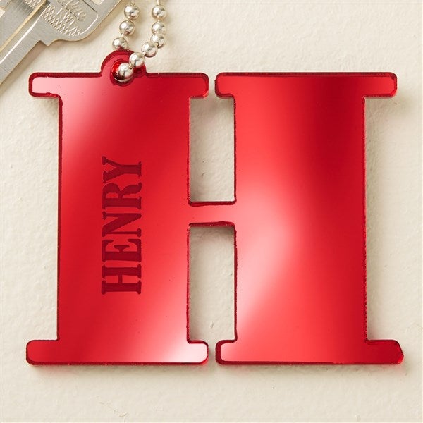 Initial and Name Personalized Acrylic Keychain - 48861