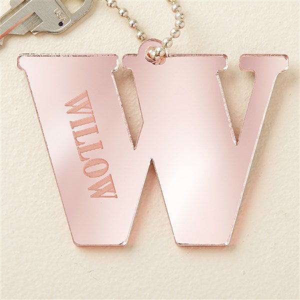 Initial and Name Personalized Acrylic Keychain - 48861