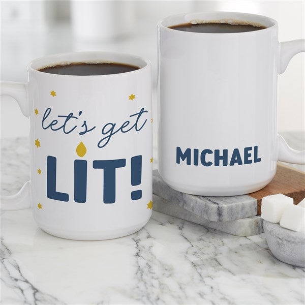 Hanukkah Puns Personalized Coffee Mugs - 48919