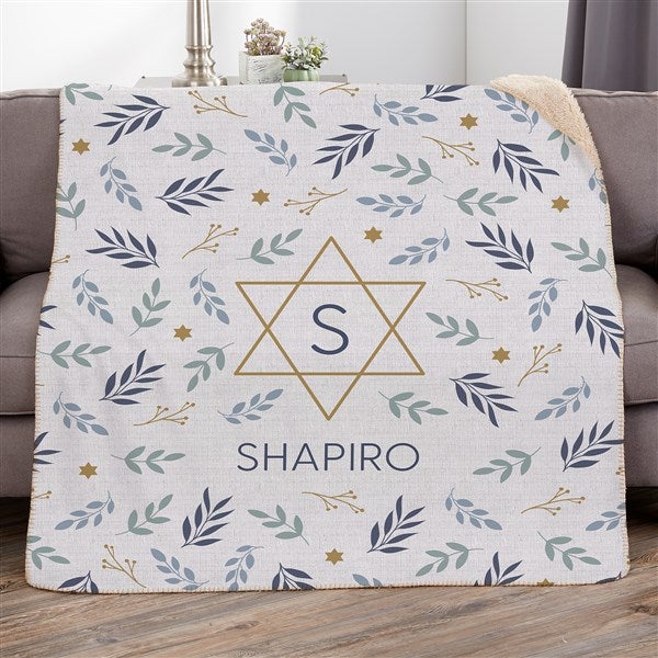 Spirit of Hanukkah Personalized Blanket - 48965