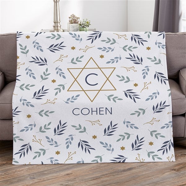 Spirit of Hanukkah Personalized Blanket - 48965