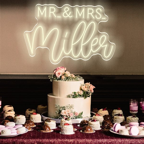 Mr. & Mrs. Custom Neon Sign - 48980D