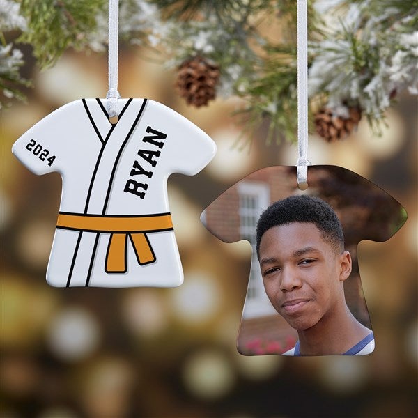 Karate Personalized T-Shirt Ornament - 49041