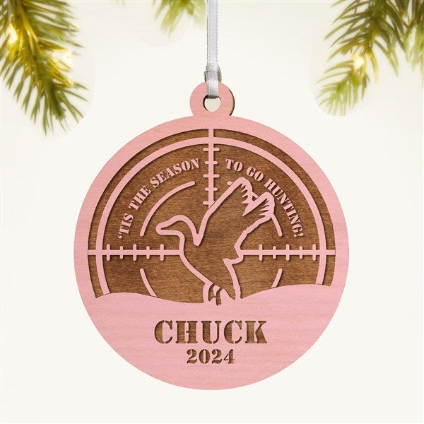 Hunting Personalized 2 Piece Wood Ornament - 49042