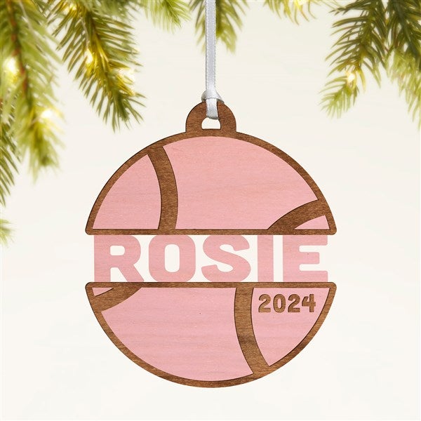 Tennis Personalized Wood Ornament - 49048