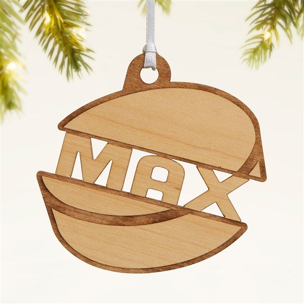 Hockey Personalized Wood Ornament - 49049