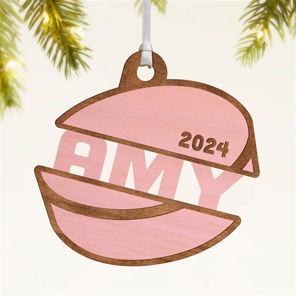 Hockey Personalized Wood Ornament - 49049