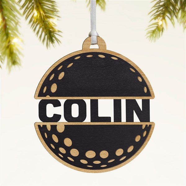 Golf Personalized Wood Ornament - 49050