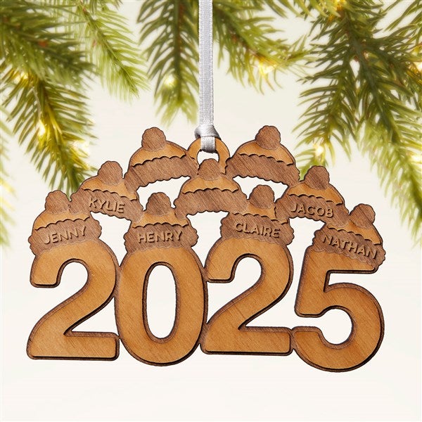 2025 Personalized Wood Ornament - 49079