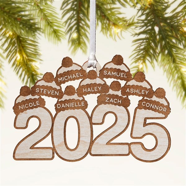 2025 Personalized Wood Ornament - 49079