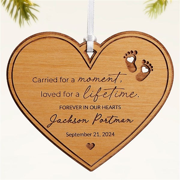 Baby Memorial Personalized Wood Ornament - 49080