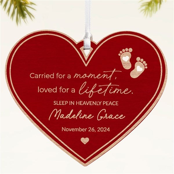 Baby Memorial Personalized Wood Ornament - 49080