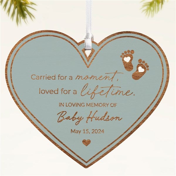 Baby Memorial Personalized Wood Ornament - 49080