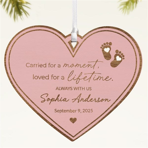 Baby Memorial Personalized Wood Ornament - 49080