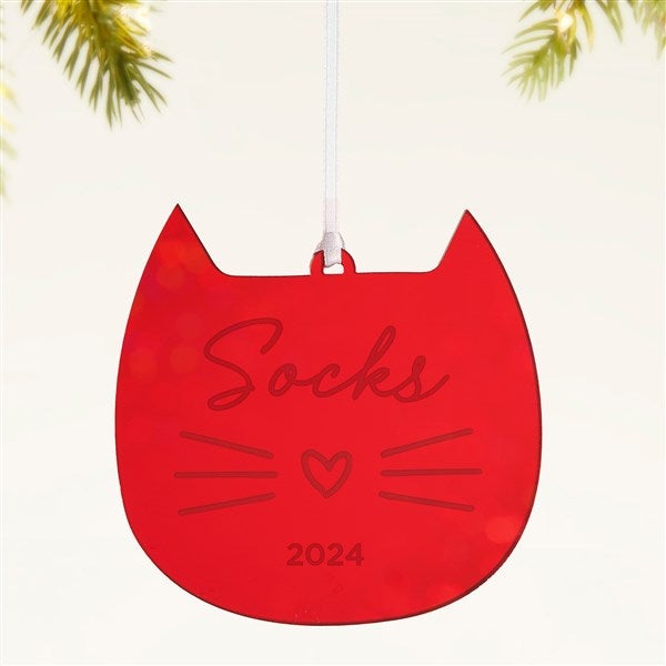 Cat Personalized Acrylic Ornament - 49084