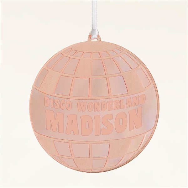 Disco Ball Personalized Acrylic Ornament - 49087