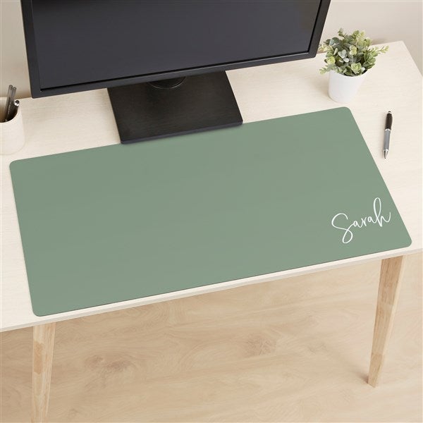 Trendy Script Personalized Desk Mat - 49173