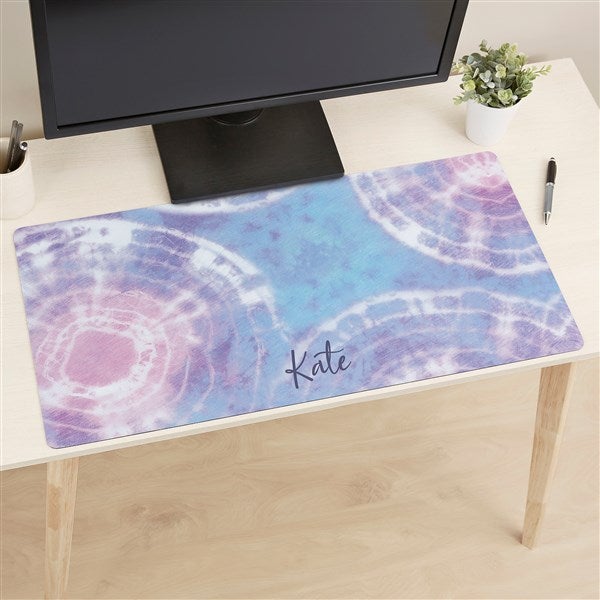 Pastel Tie Dye Personalized Desk Mat - 49183