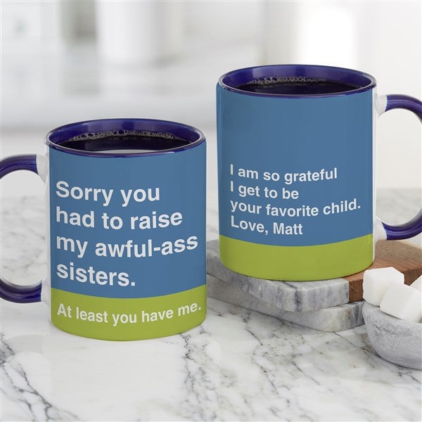 Personalized Dad Coffee Mugs - Awful Ass Kids  - 49201