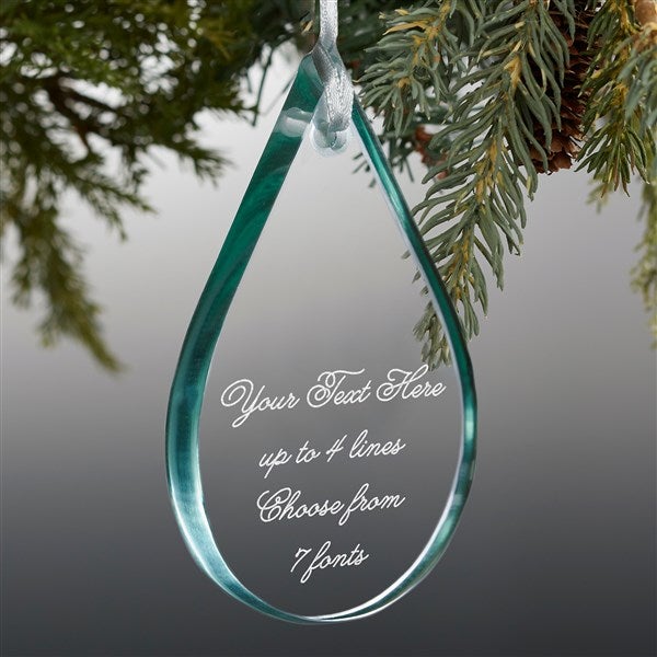 Write Your Own Personalized Glass Ornament - 49219