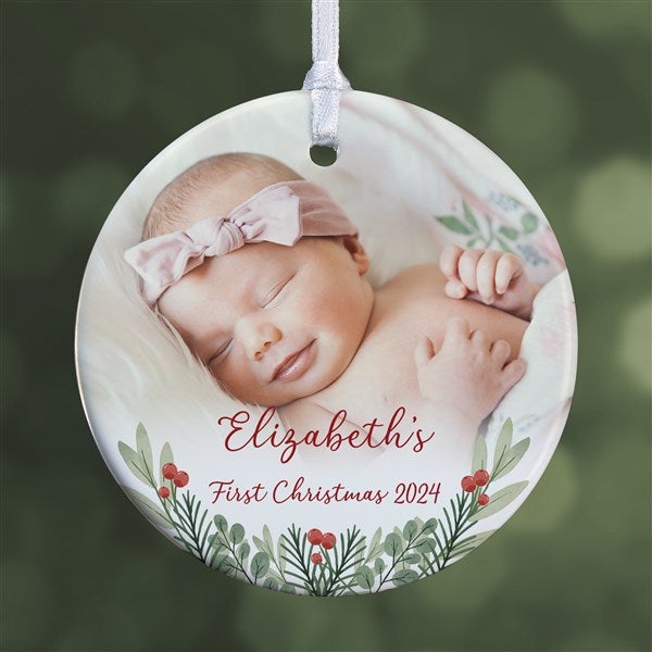 First Noel Personalized Photo Ornament - 49236