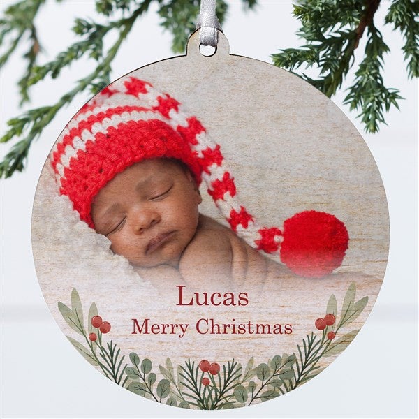 First Noel Personalized Photo Ornament - 49236